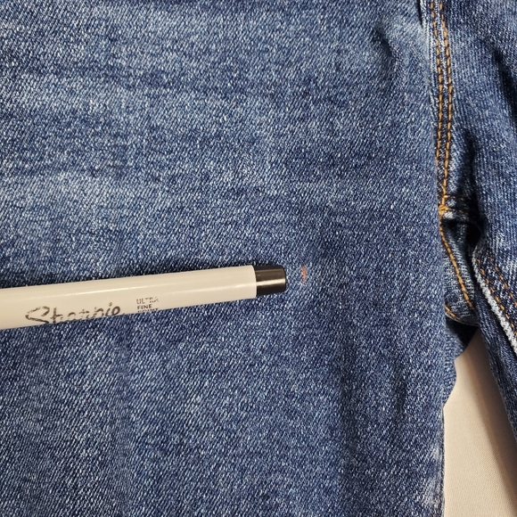 Old Navy Rockstar Womens Super Skinny Distressed Dark Blue Denim Jeans Size 10 - Picture 4 of 14